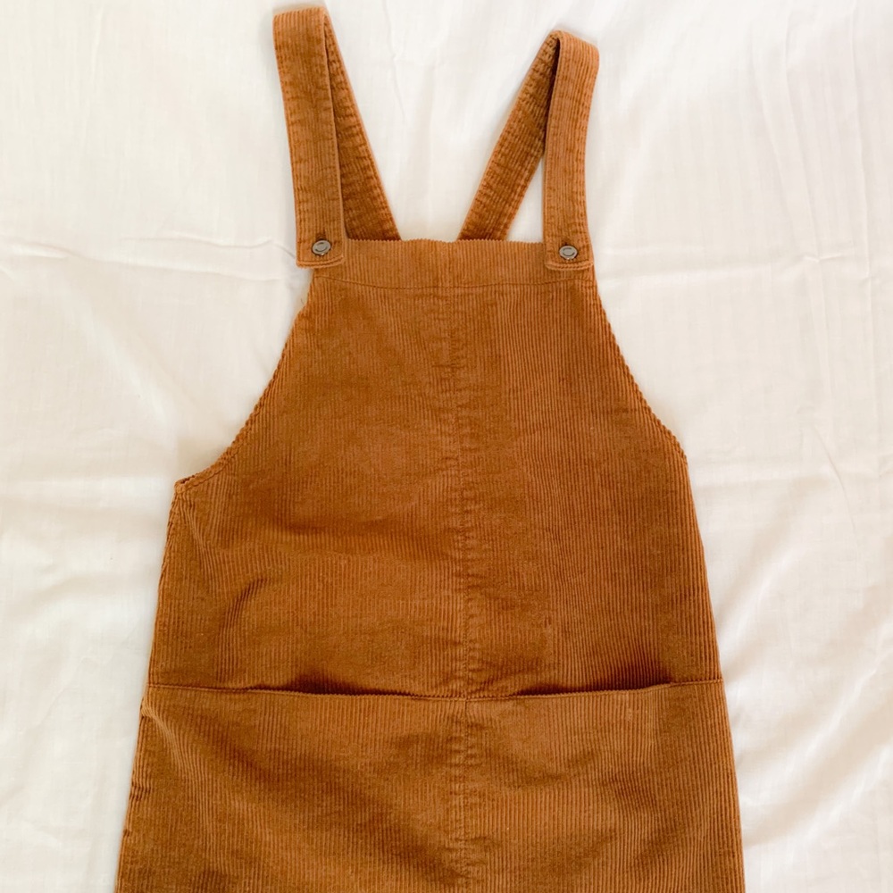 Corduroy over-all dress